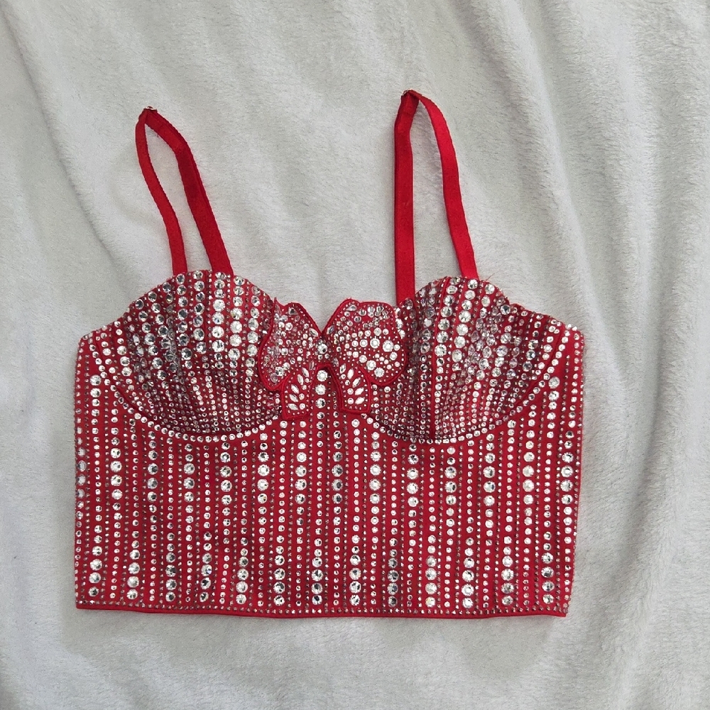 Victoria's Secret Dream Angels Lightly-lined Embellished Bow Bustier